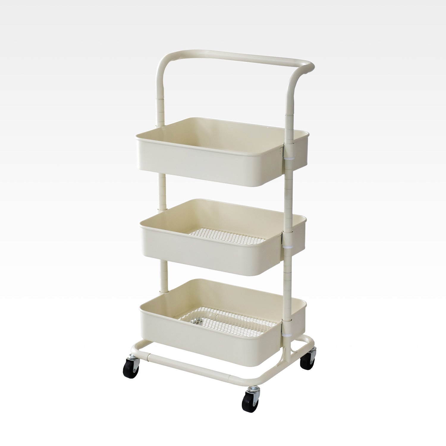 シンプルでおしゃれなデザインのスチールワゴン｜ロップシリーズ