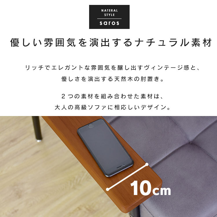 2人掛けヴィンテージ風ソファ サロス