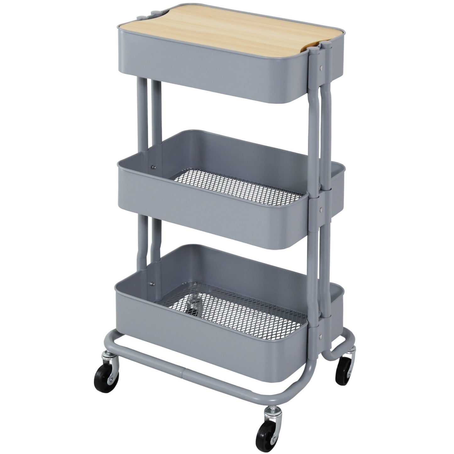 キッチンワゴン ロップ3段蓋付きnew