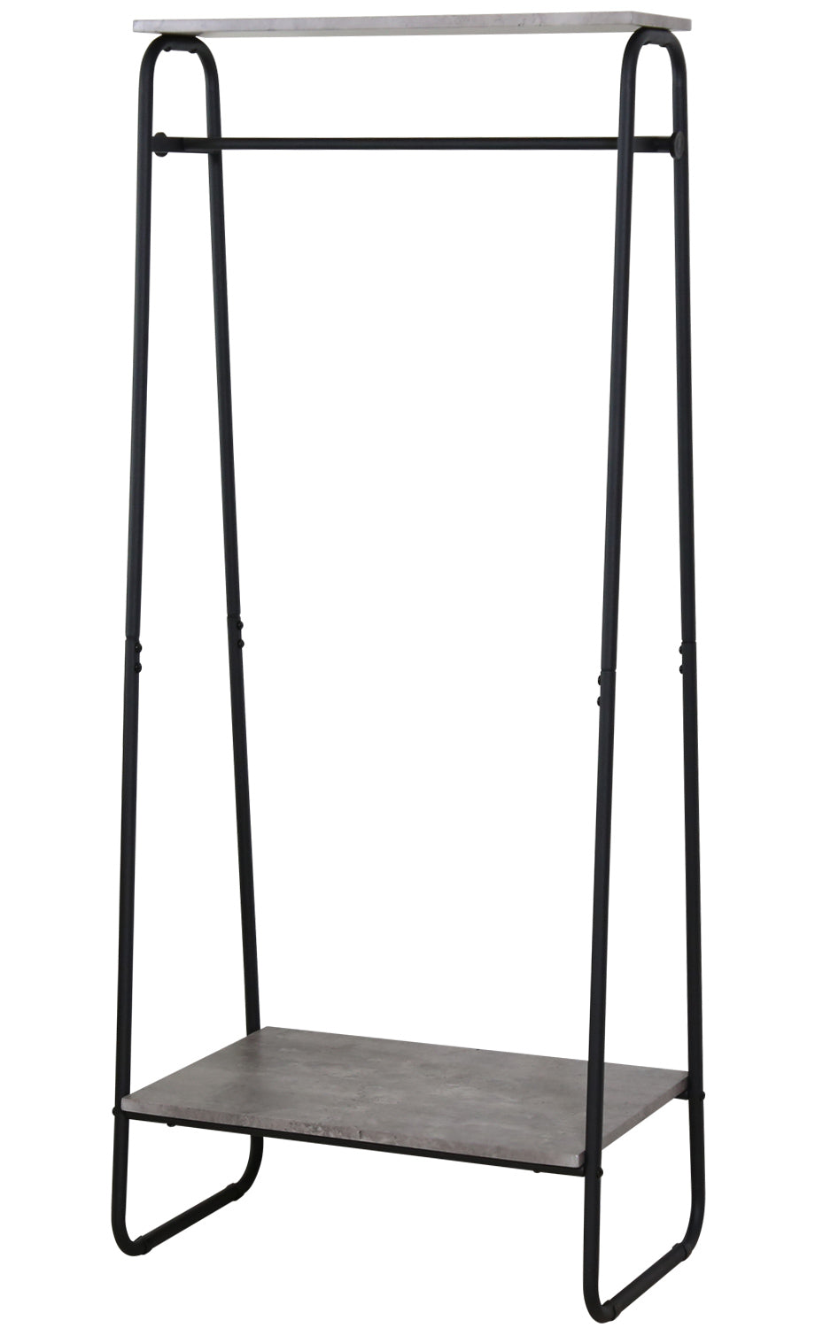 【幅64】ハンガーラック ロナ棚付き