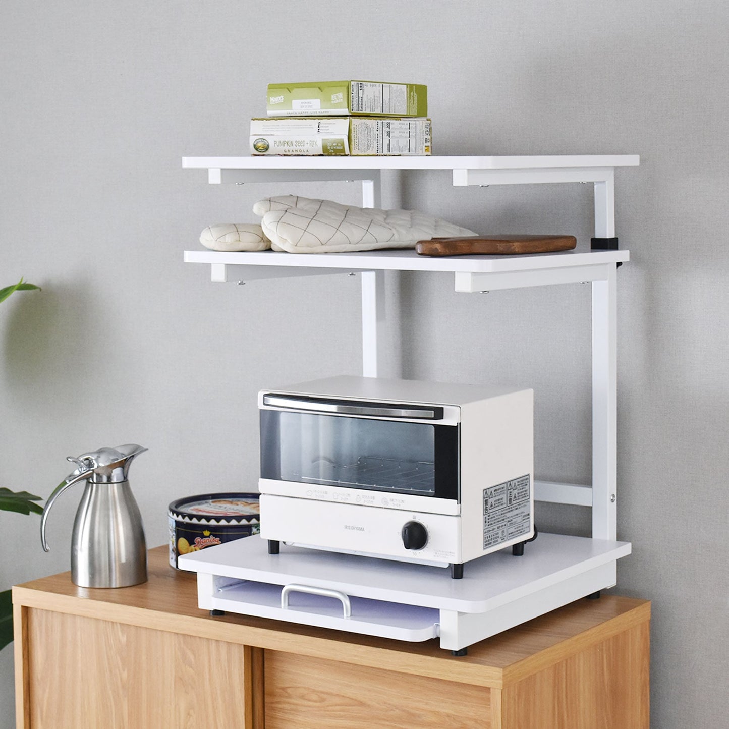 【幅47.5】冷蔵庫上ラック トルト2段