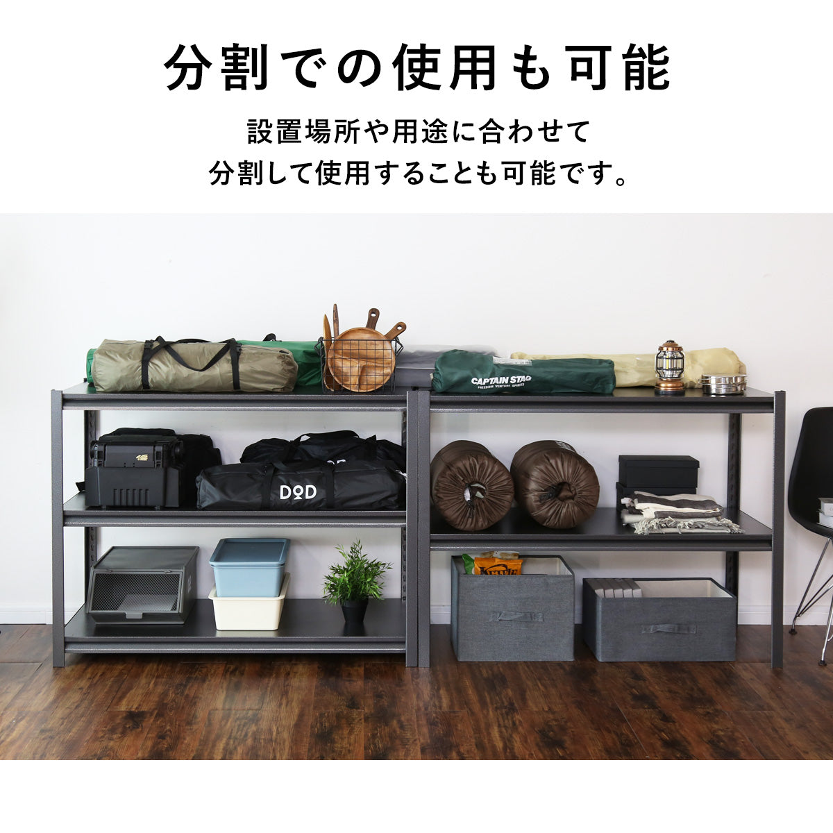 スチールラック オープンラック キャビット 120×40cm 5段