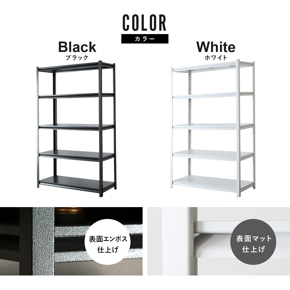 スチールラック オープンラック キャビット 120×40cm 5段