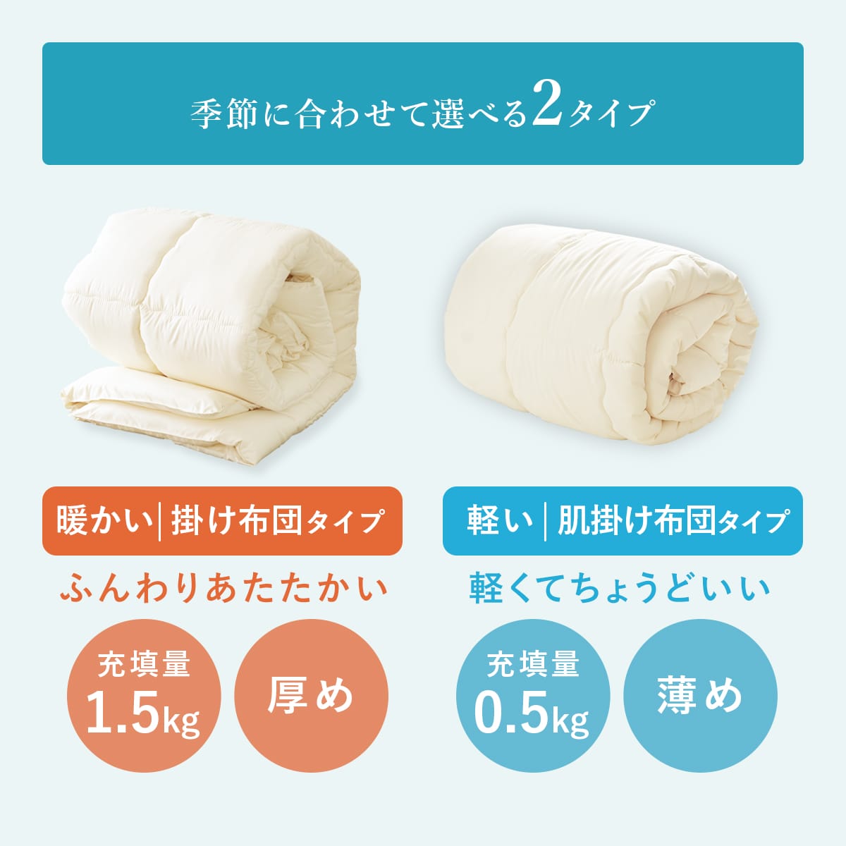 【シングル】ダクロン洗える合繊 掛け布団・肌掛布団