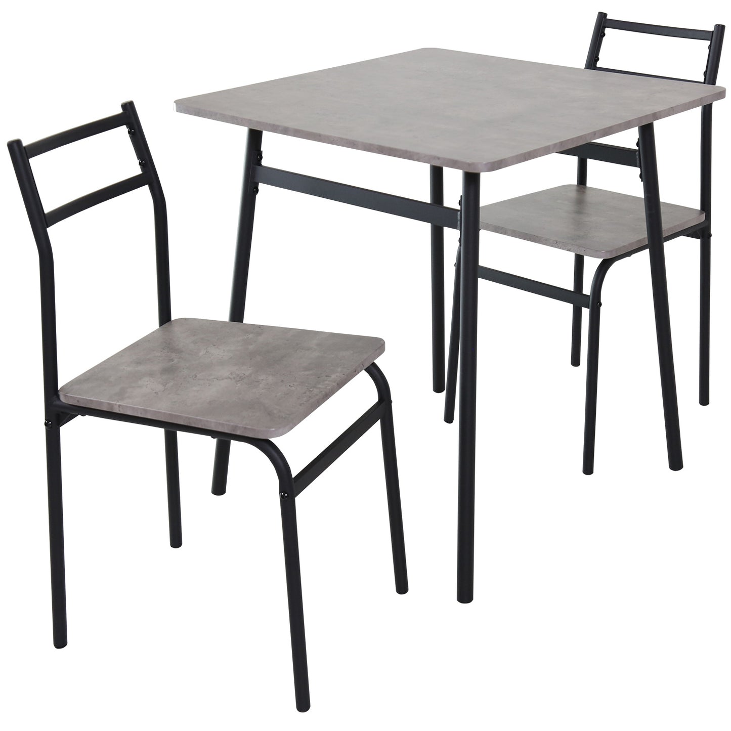 ダイニングテーブル3点セット ダイニングテーブル 2人用 3点セット 幅70 テーブル&チェア 組立式 エーヴィ