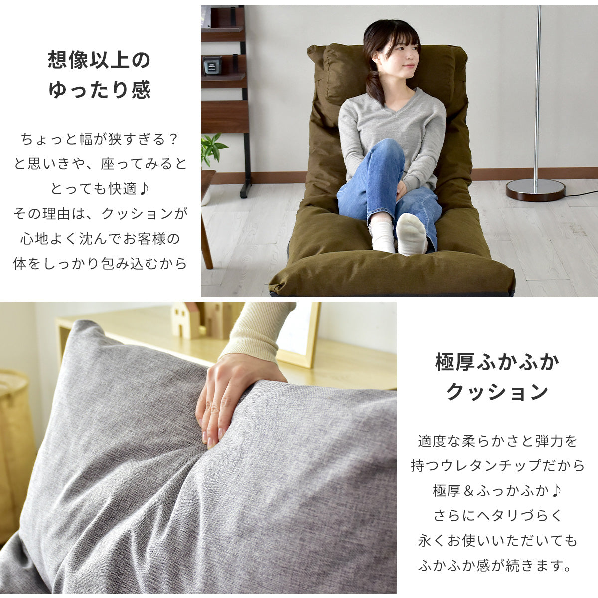 リクライニングチェア ひとりがけ アウトドア ソファベッド 折りたたみ ベッド シングル 簡易ベッド 幅60cm ダスク