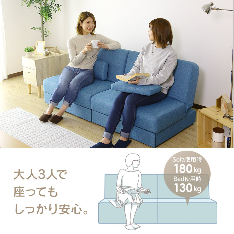 2人掛け 2人用ソファ ソファ ソファーベッド 収納付き リクライニング フィオーレ
