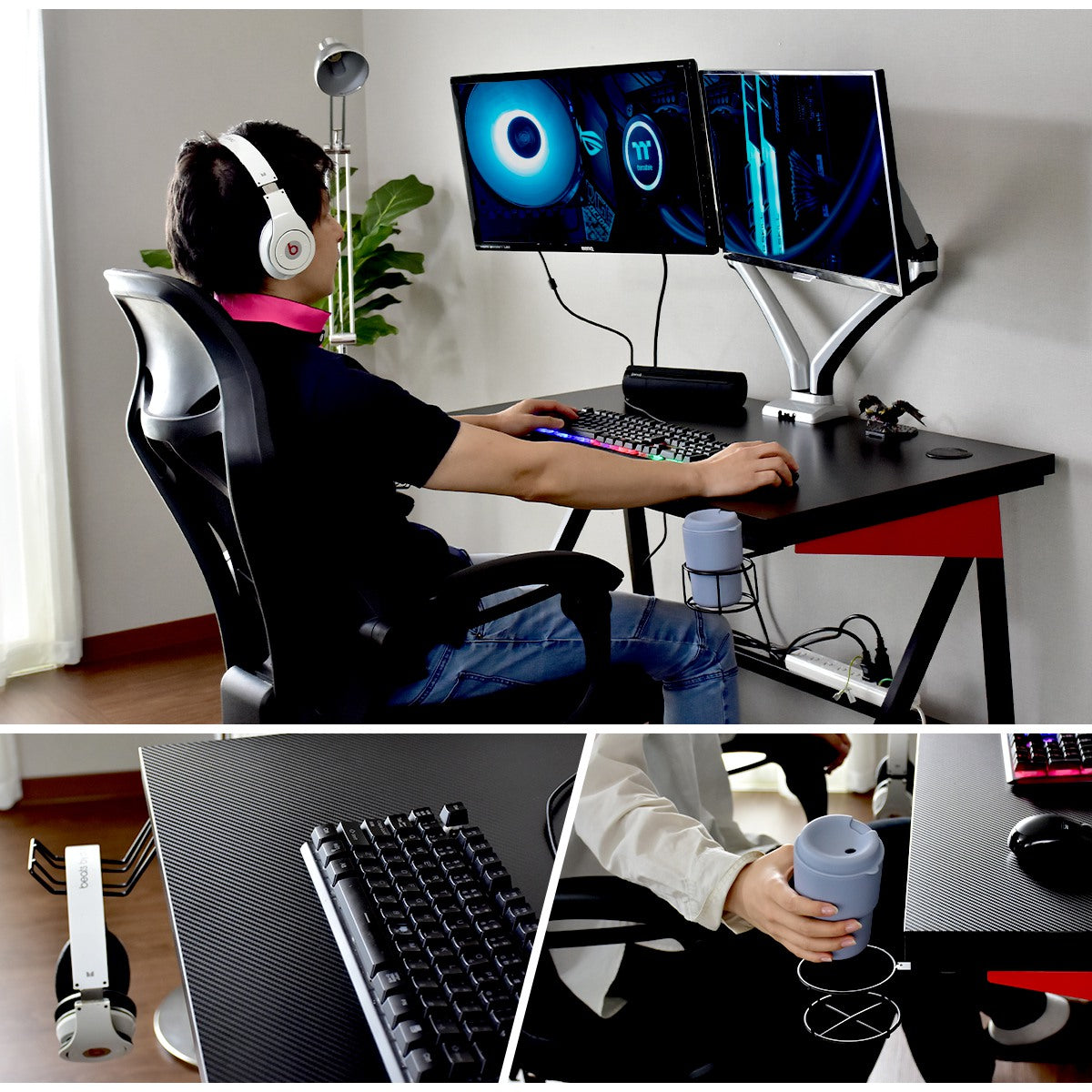 【幅100】ゲーミングデスク グラビー