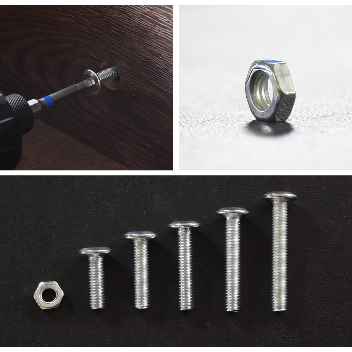 M6×20mm~40mmネジ 各100本入り/M6ナット300個入り