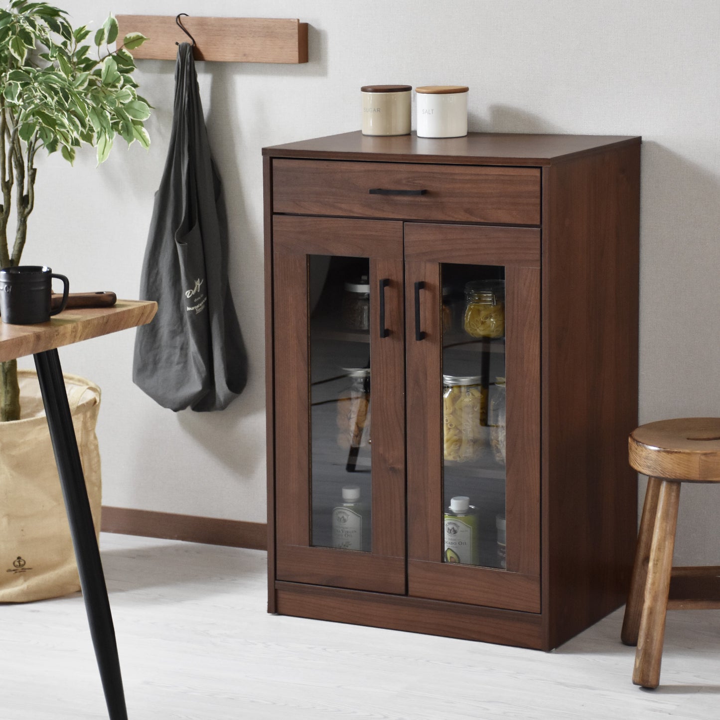 【幅60】 食器棚 リリーロー