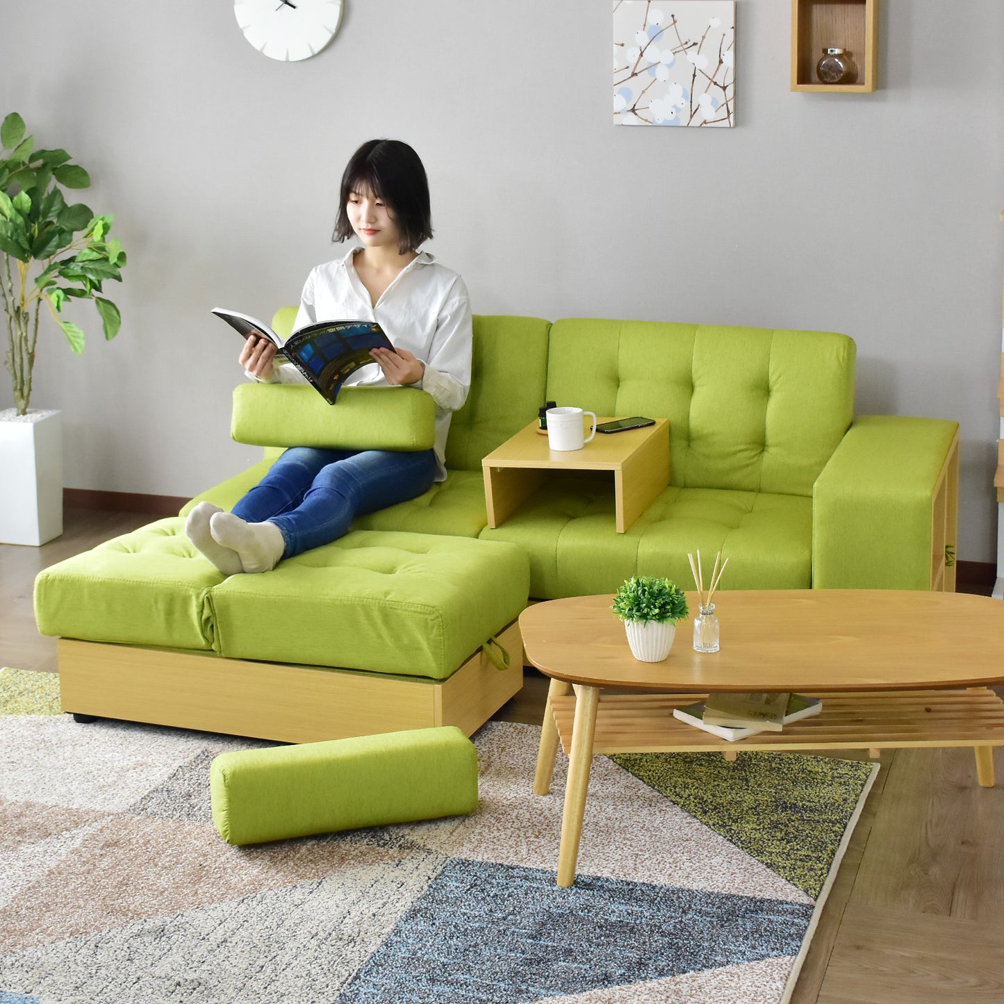 収納付き ソファーベッド 2人用ソファ シングルサイズ | サンパ