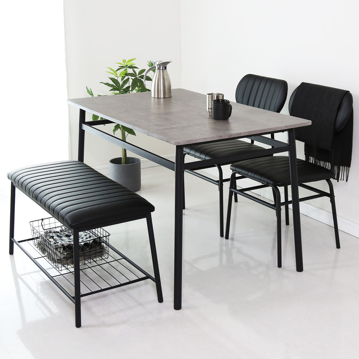 【幅110】ダイニング4点セット ラディス