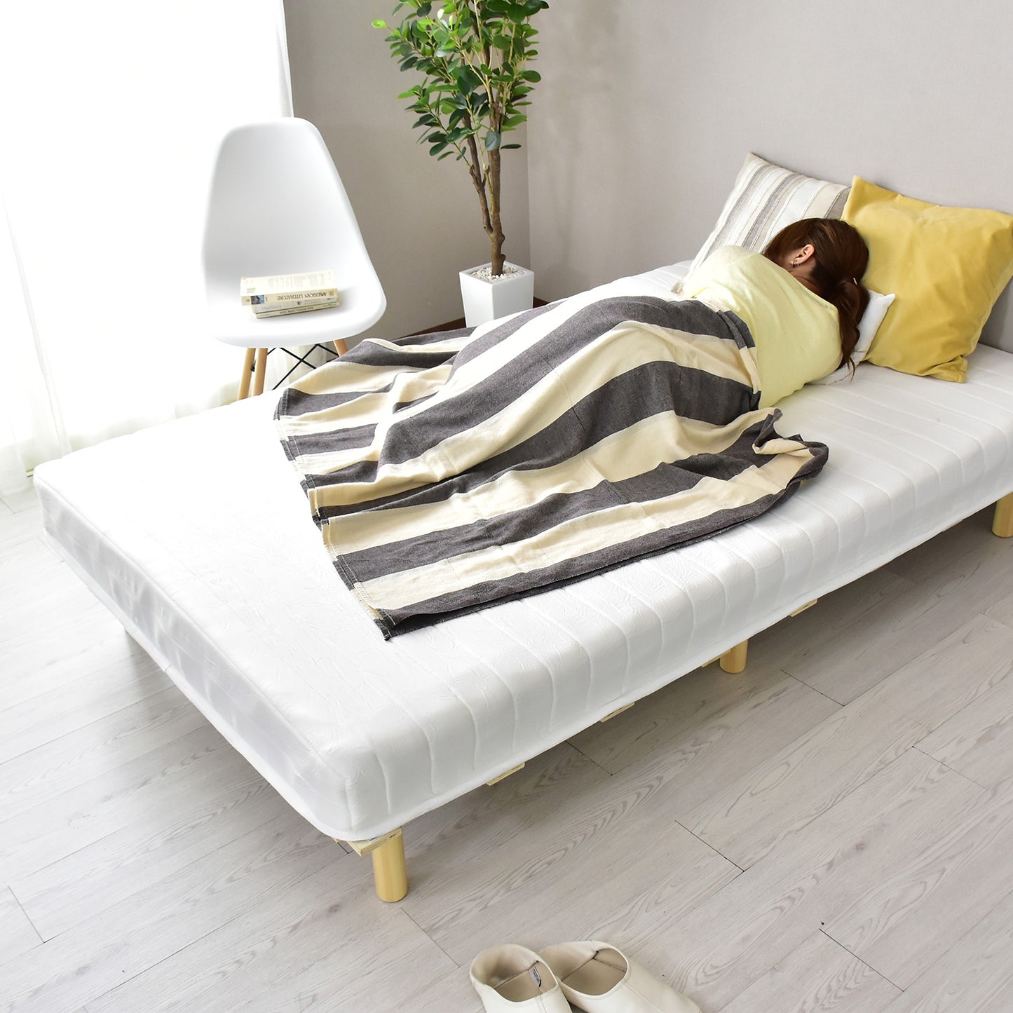 脚付きマットレス ベッド マットレス セミダブル 脚付きベッド ルッカSD