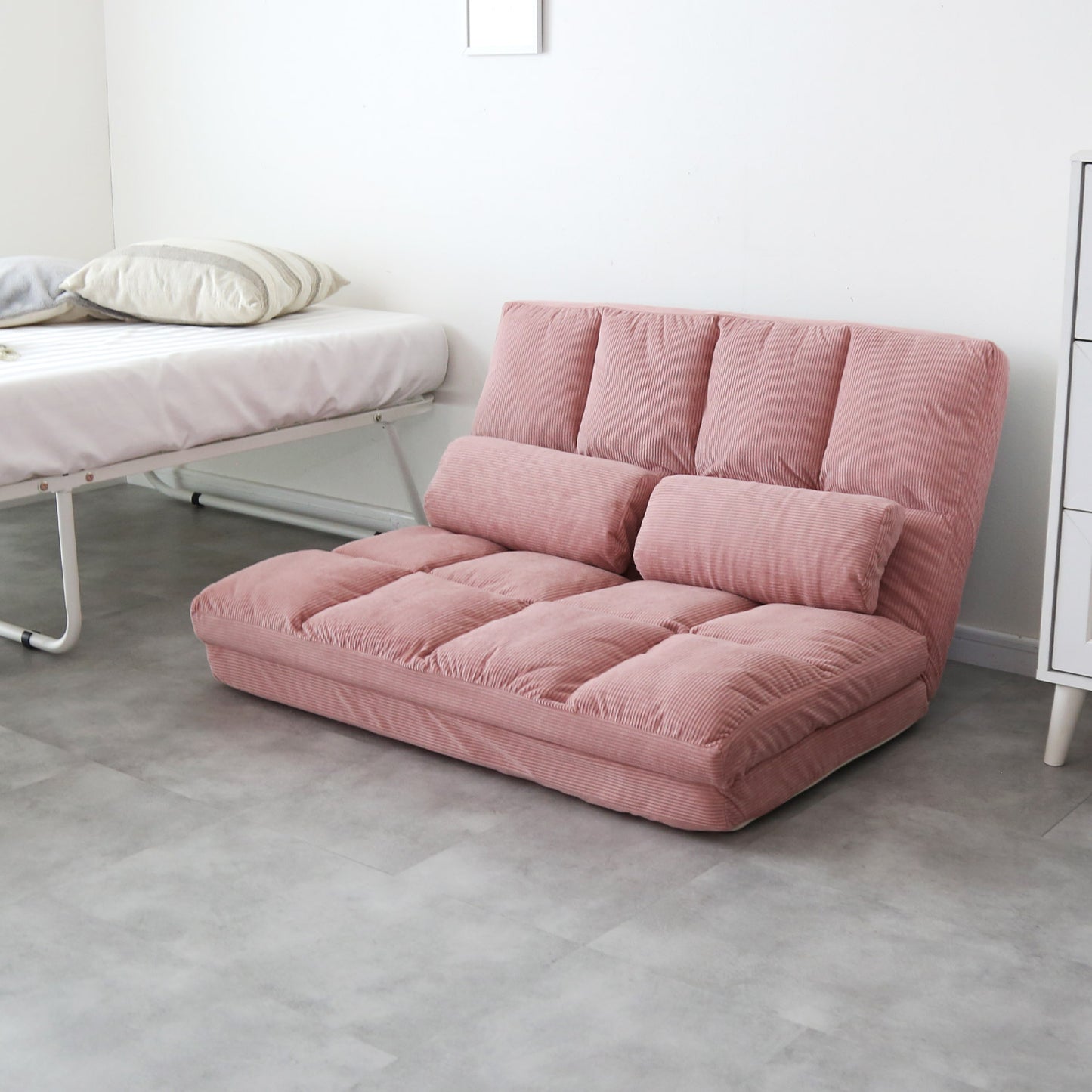 【幅103センチ】ソファーベッド リーフ S