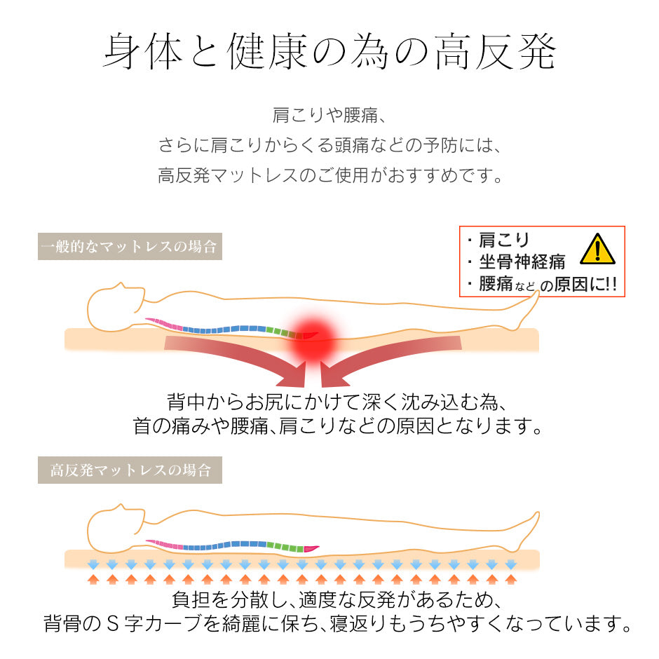 高反発バランスマットレス D