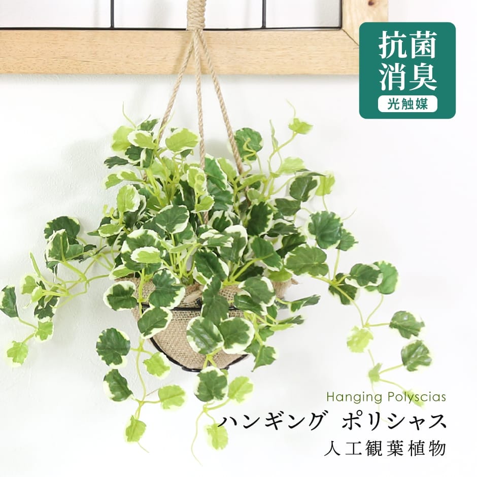 人工観葉植物 ポリシャス43cm