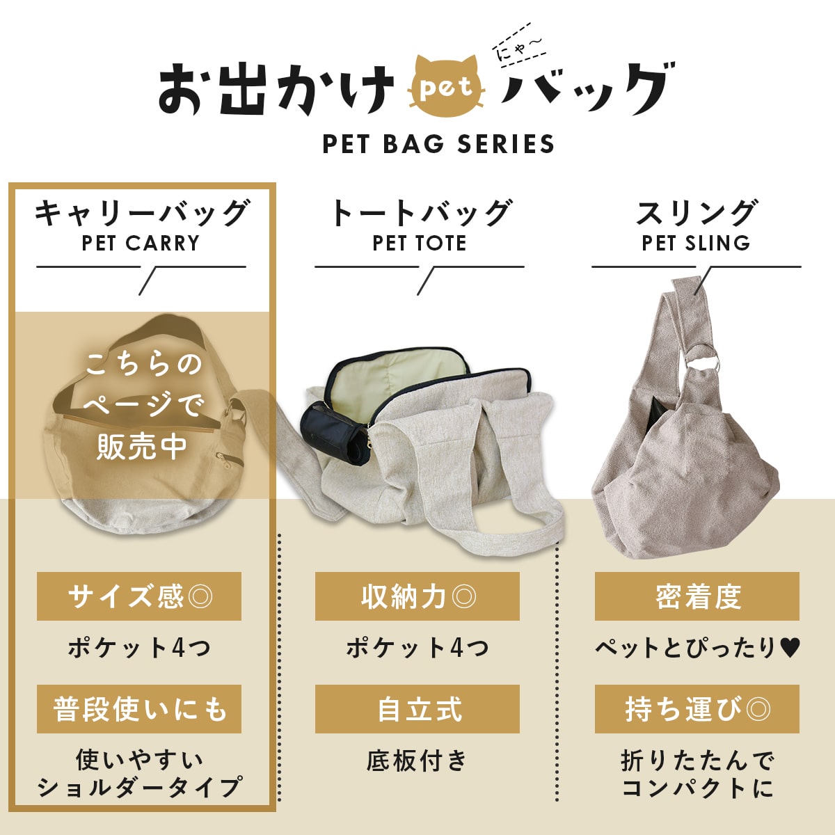 ペットキャリーバッグ ペペキャリー