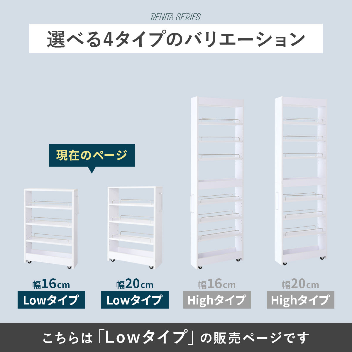 【幅16】【幅20】隙間収納  レニタロー