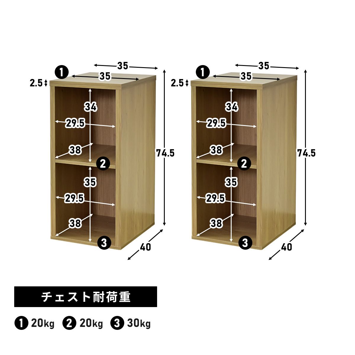 マルチデスクセット(ターグ105㎝+ターグ2個)