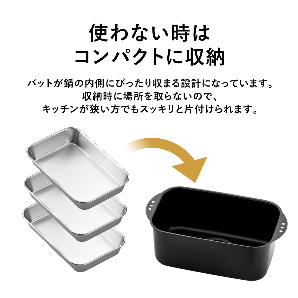 角型てんぷら鍋 ミニミニ天ぷら角型5点セット【日本製/燕三条】