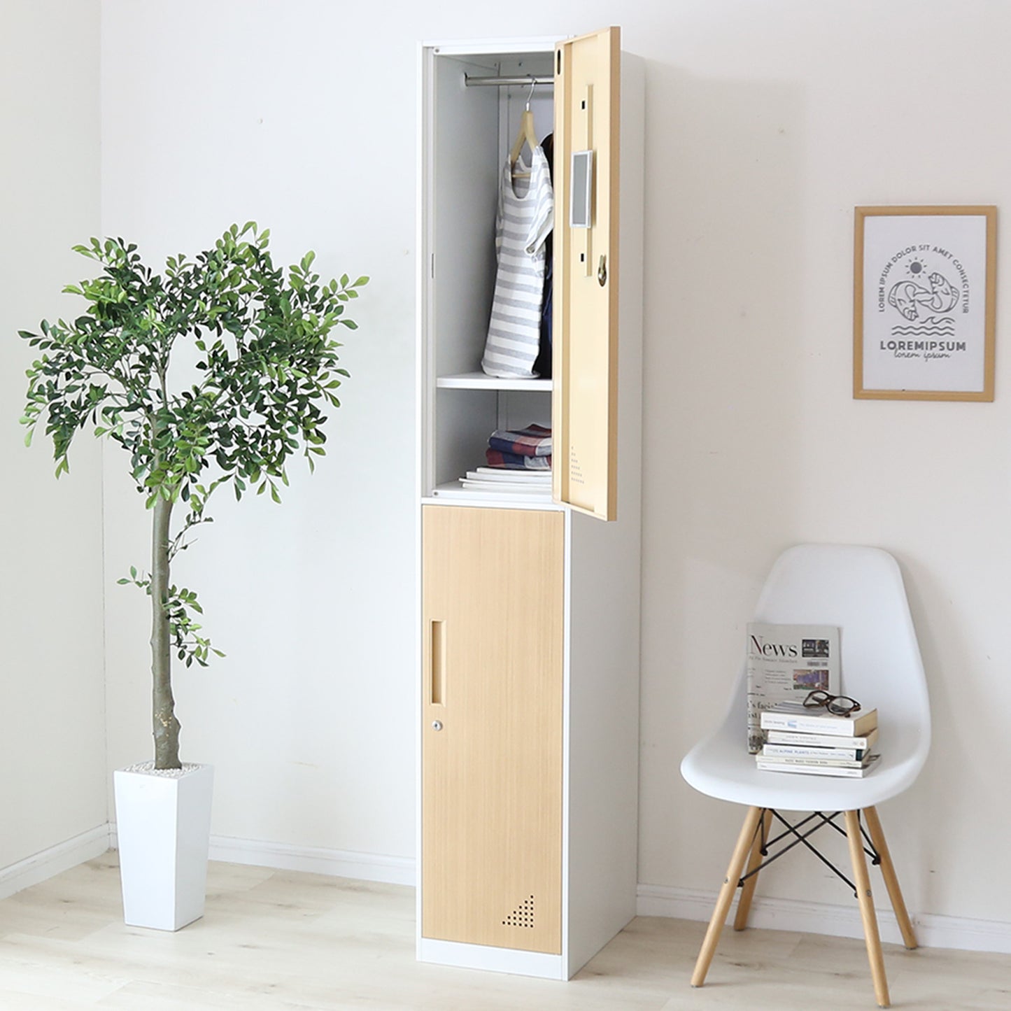 2人用ロッカー ジオン1列2扉