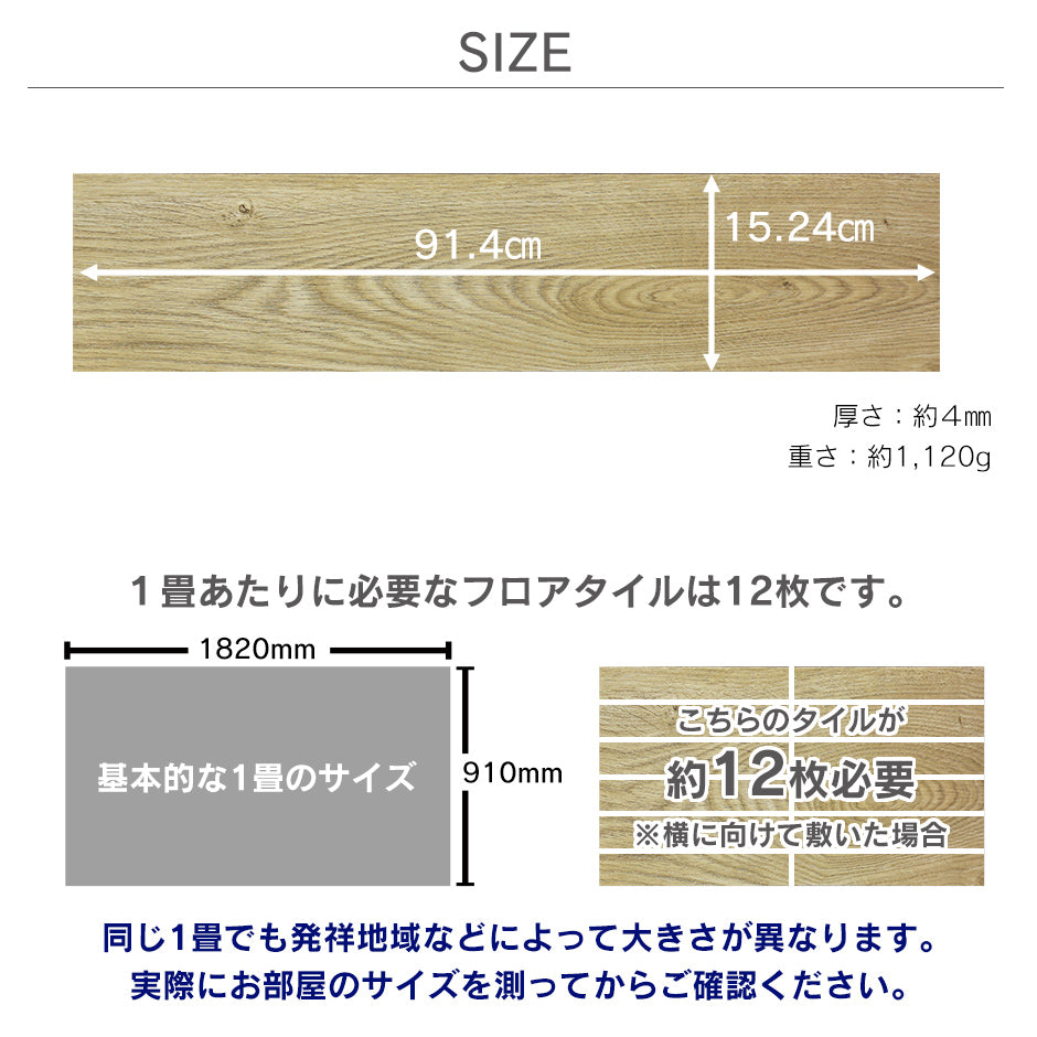 タイルカーペット 3畳用 吸着タイプ 防水 防音 フローリング DIY ゾーイ