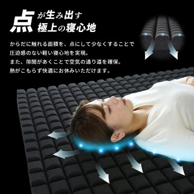 低反発マットレス セミダブル ブラックサイレンス プレミアムカット SD
