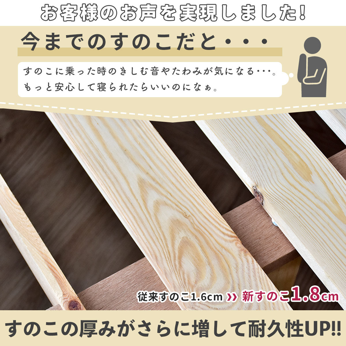 シングルベッドフレーム モントS