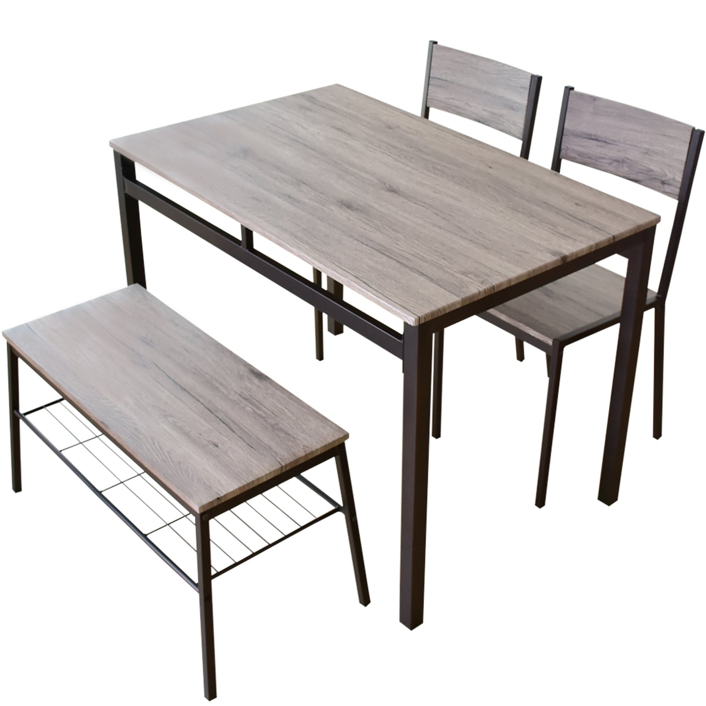 【幅110】ダイニング4点セット スクエア