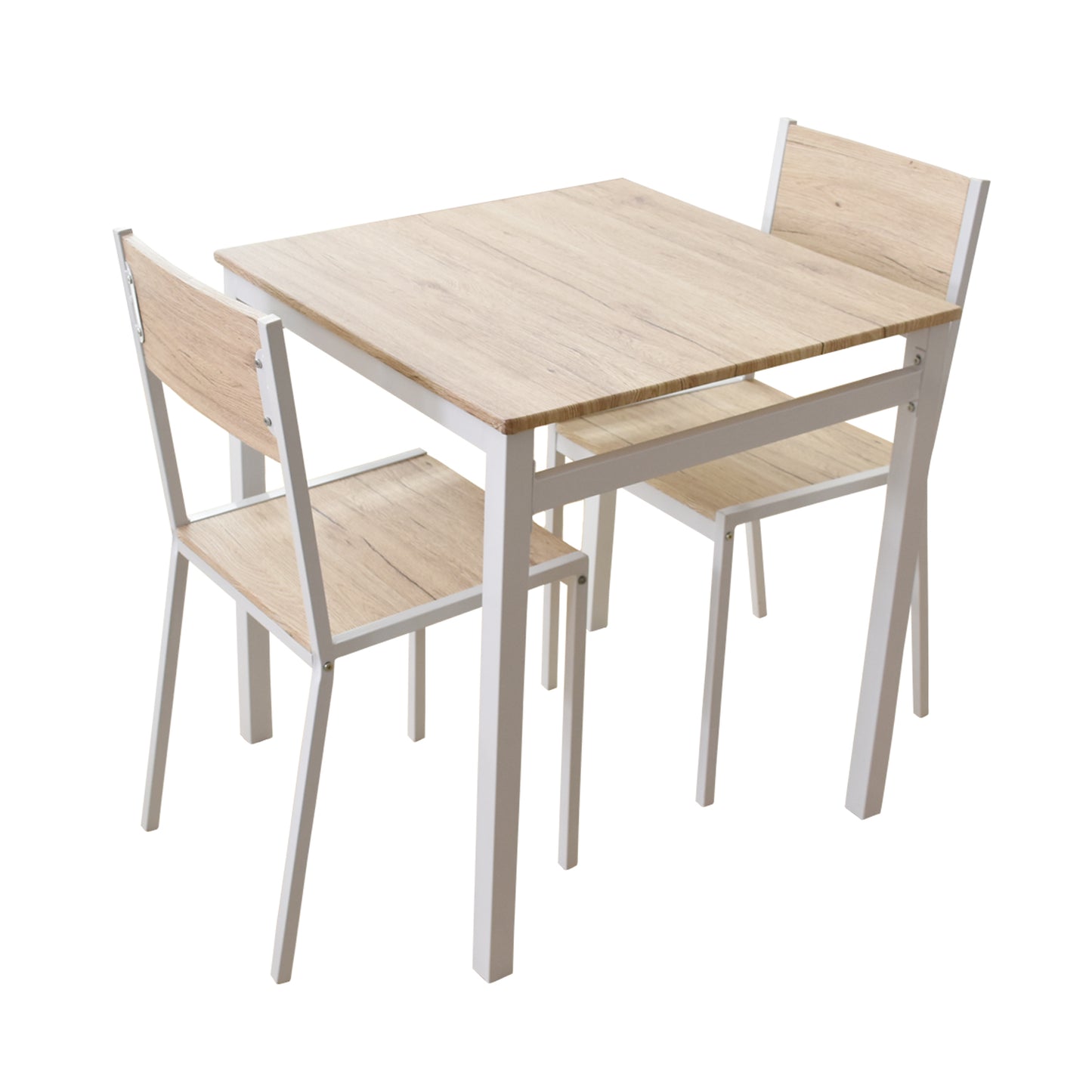 ダイニングテーブル3点セット ダイニングテーブル 2人用 3点セット 幅70 テーブル&チェア 組立式 スクエア