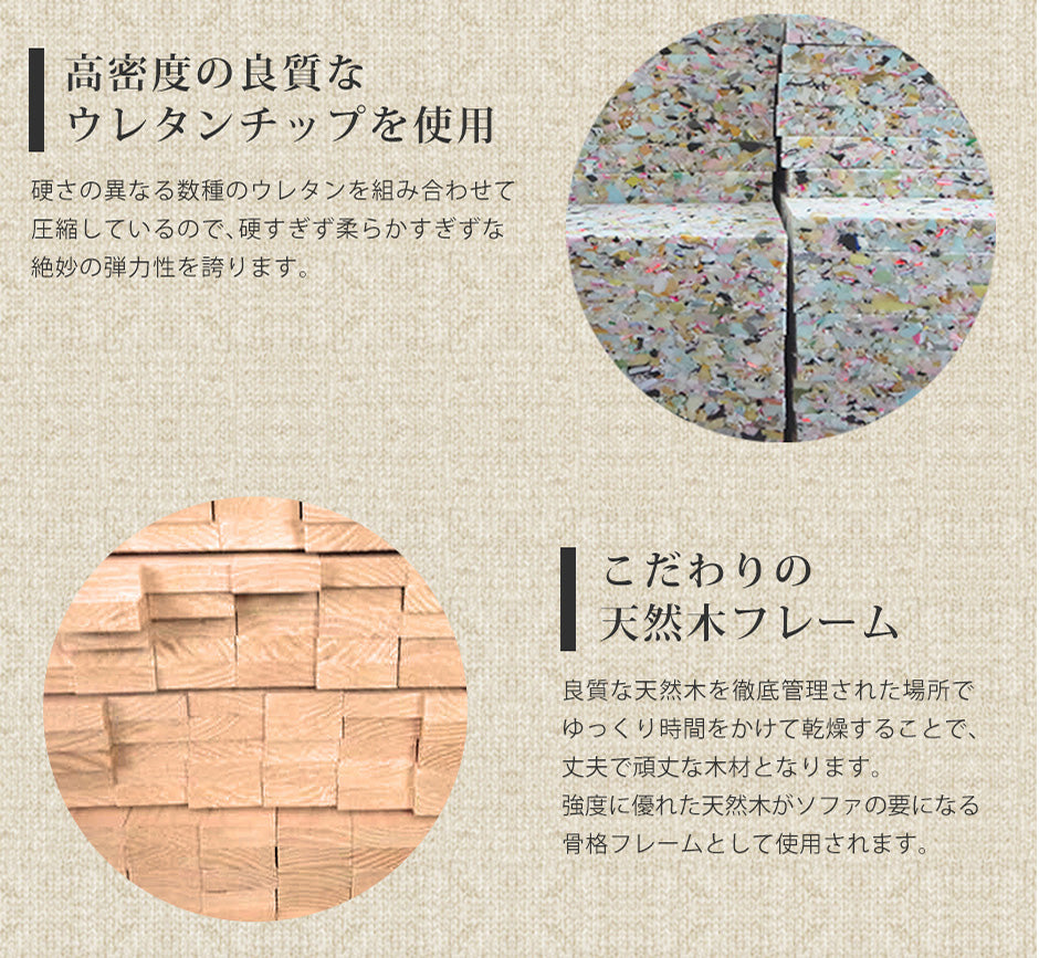 2人掛けヴィンテージソファ クシャナ