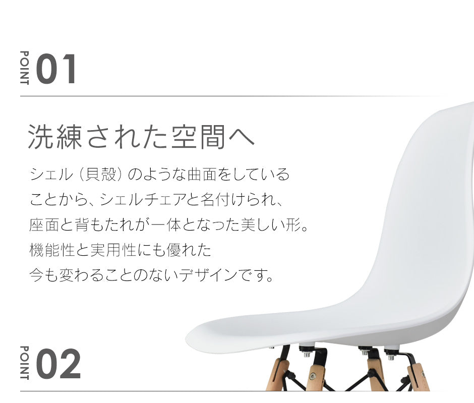 イームズ チェア 2脚セット DSW リプロダクト品 デザイナーズチェア