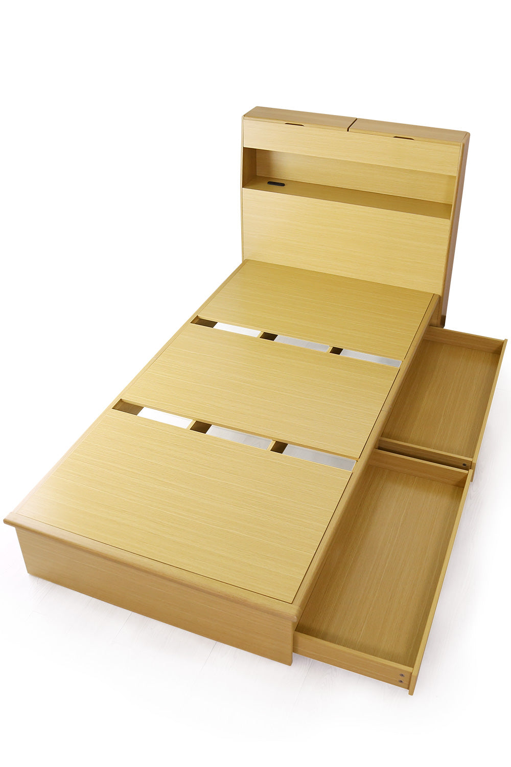 セミダブルベッド ベッドフレーム 収納付き セミダブル オアシス SD