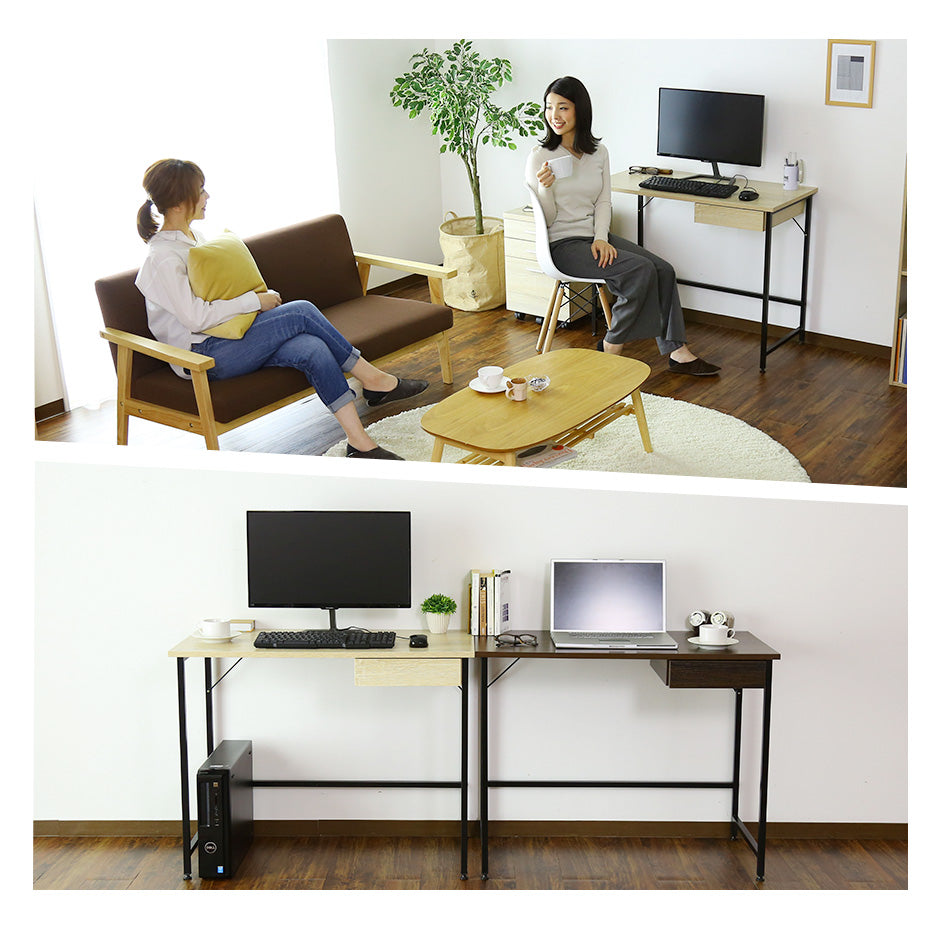 【幅95】引き出し付きワークデスク チロワ