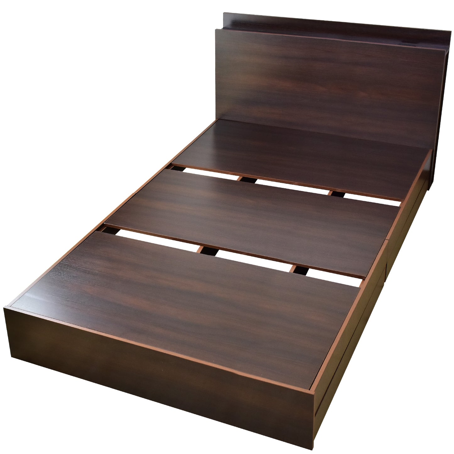 セミダブルベッド ベッドフレーム 収納付き 照明付き アリビオ SD