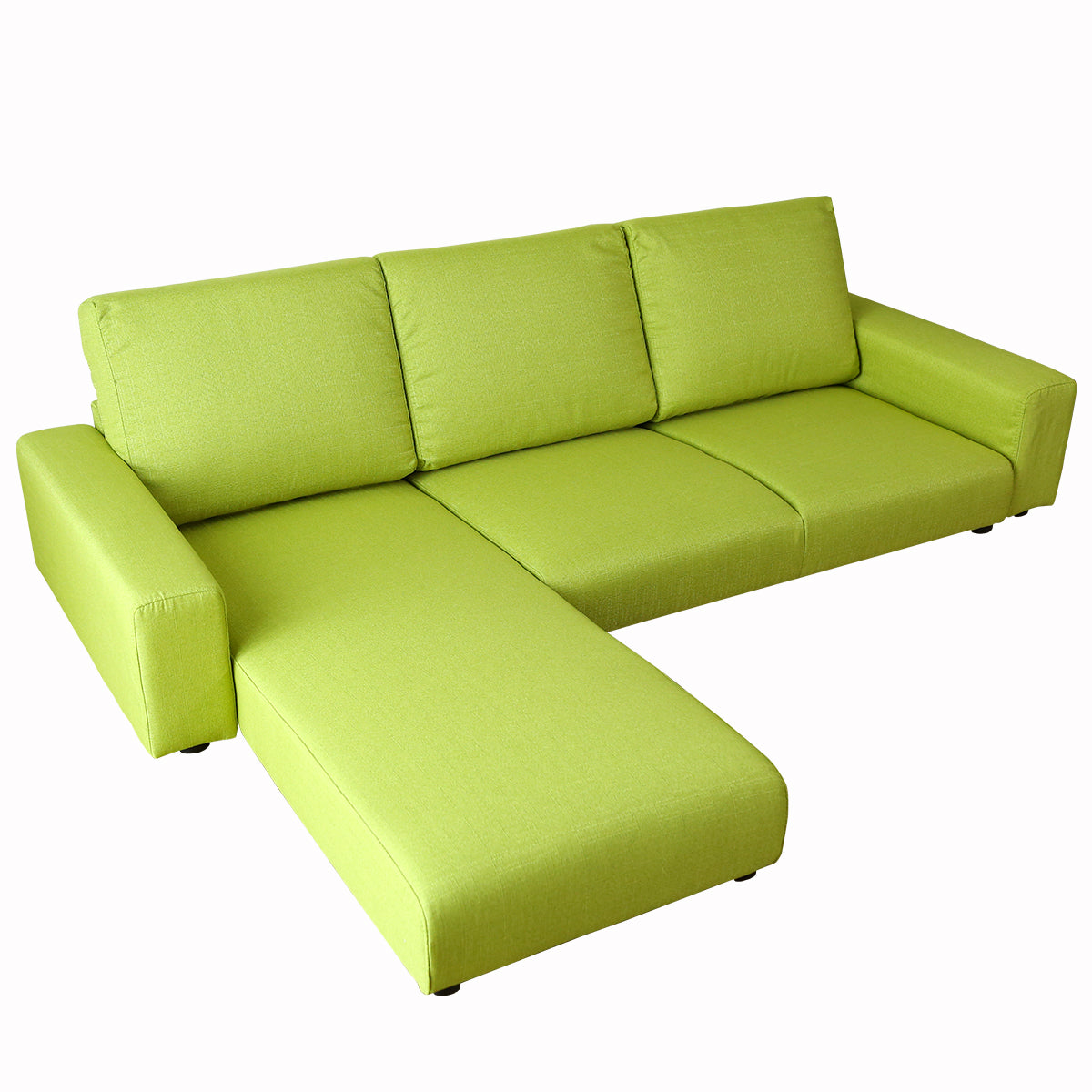 カウチソファー L字型 L字ソファ 幅197cm 3人掛け ソファ レパード FAB