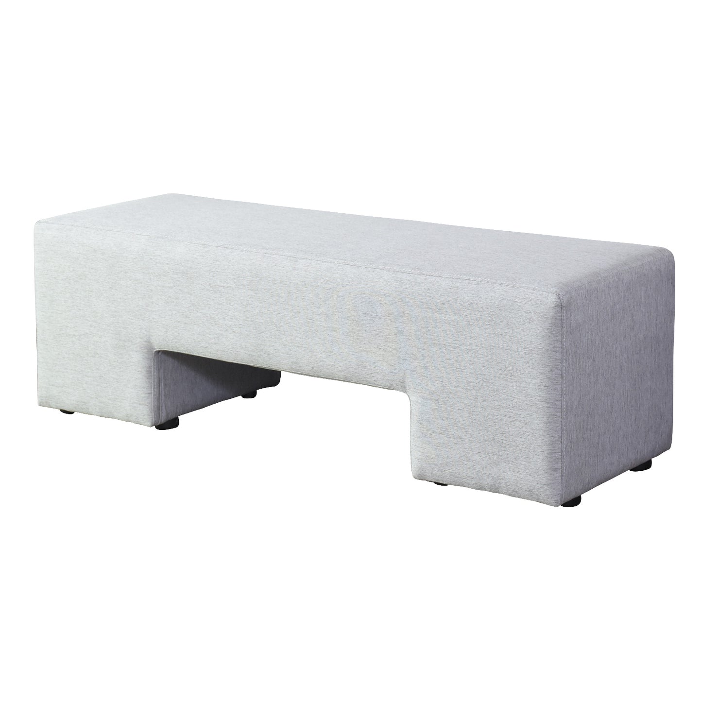 スツール ベンチ 2人掛け ベンチスツール ファブリック 幅110cm アンジュ