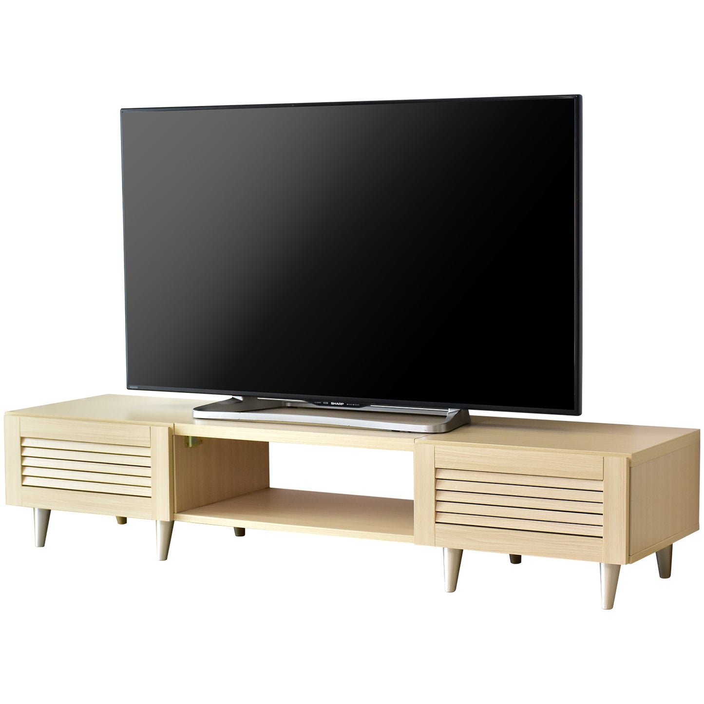 【幅150】 テレビ台 テレビボード 収納付き 50型対応 モールド 150