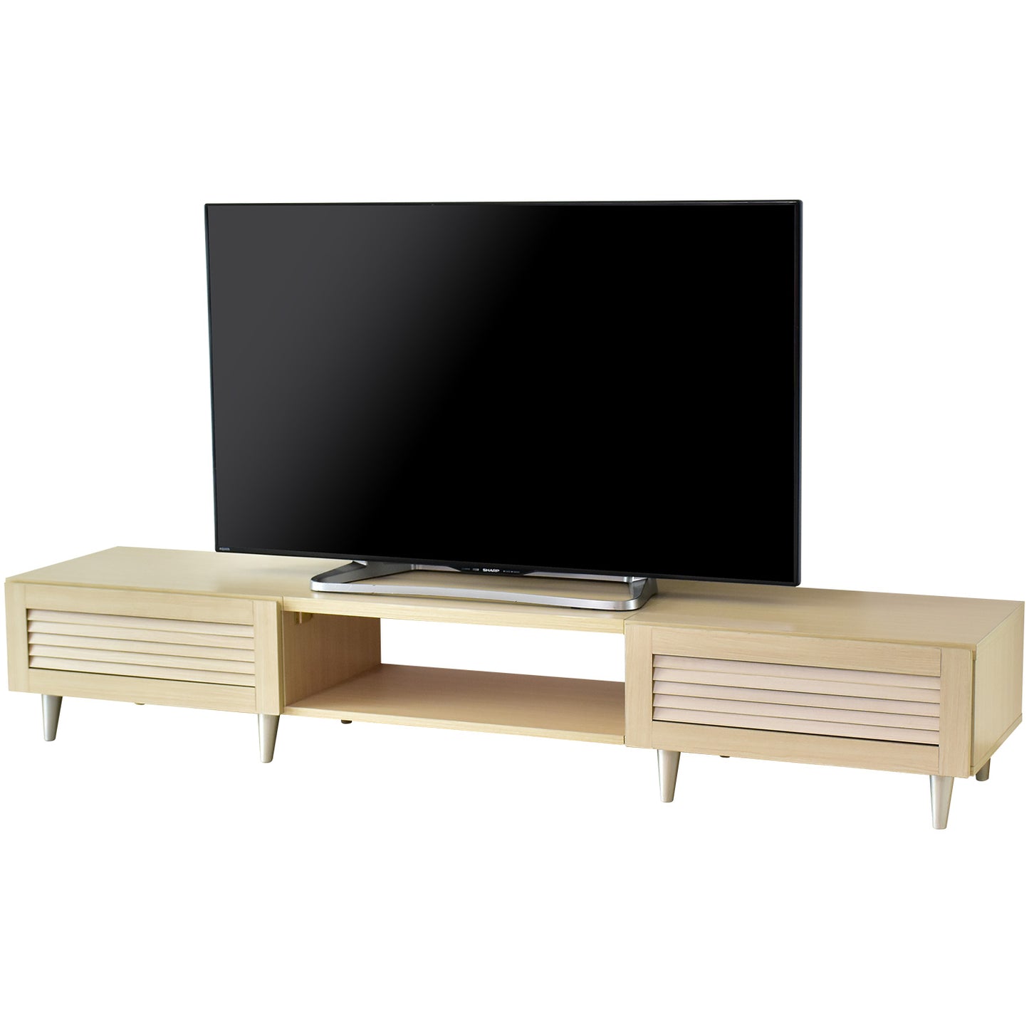 【幅180】 テレビ台 テレビボード 収納付き 52型対応 モールド 180