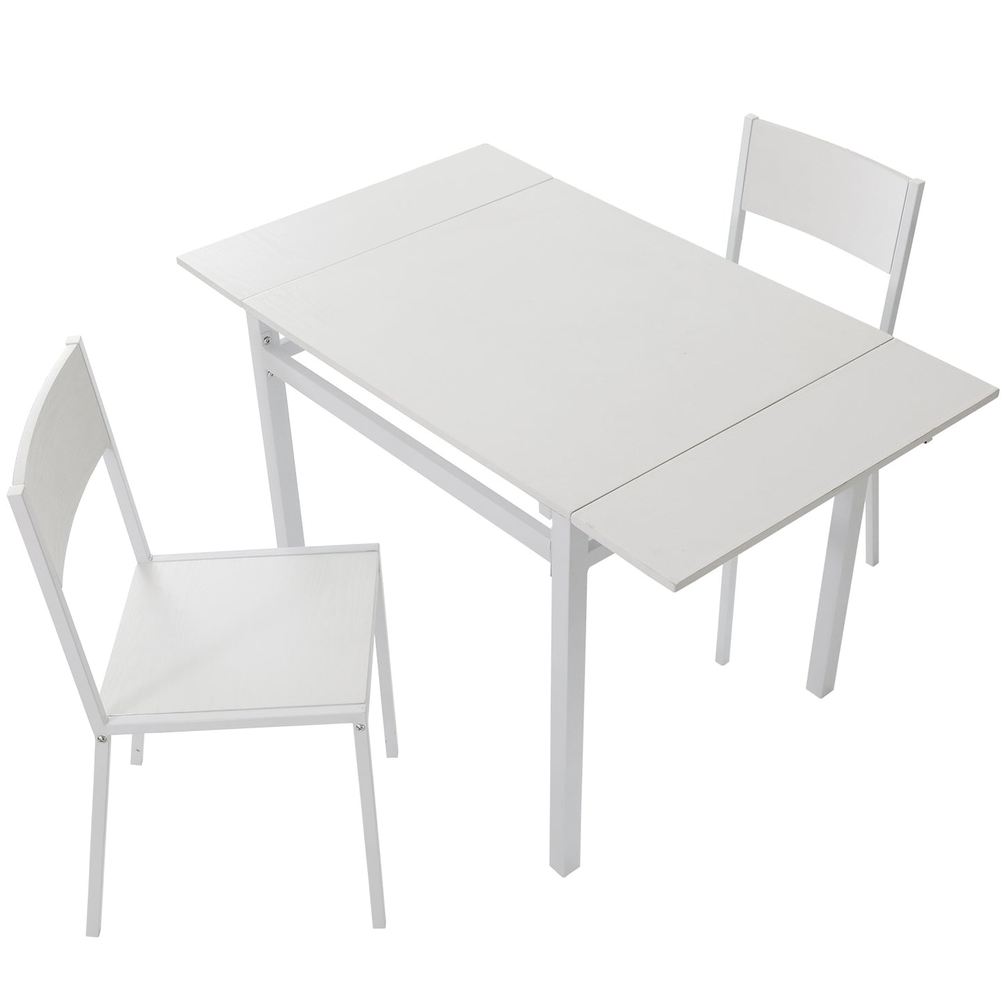 伸長式 ダイニングテーブル3点セット 幅80~120 フレイヤ