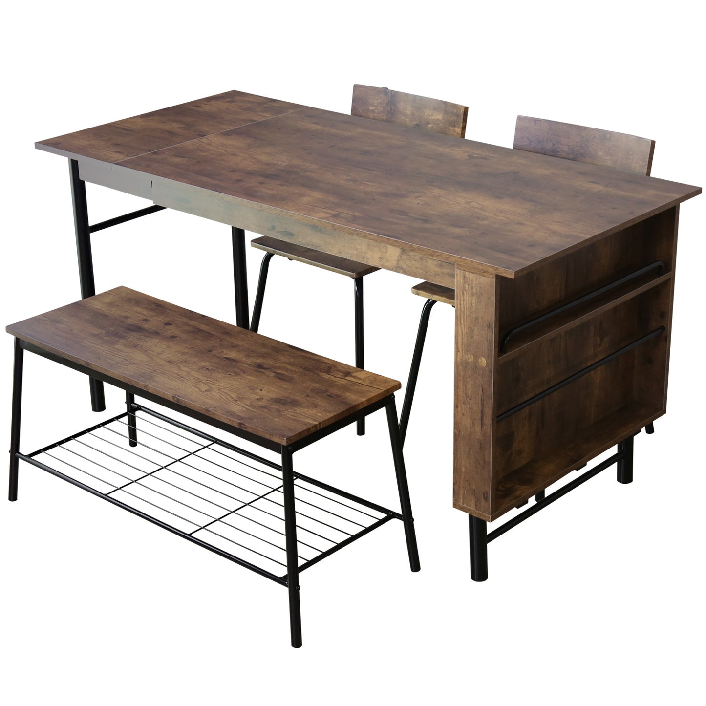 ダイニングセット モカ4点