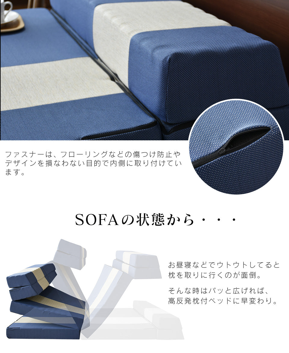 マットレス 高反発 セミダブル ソファーベッド ソファベッド 4way 厚さ12cm 高反発マットレス エアリゾム SD