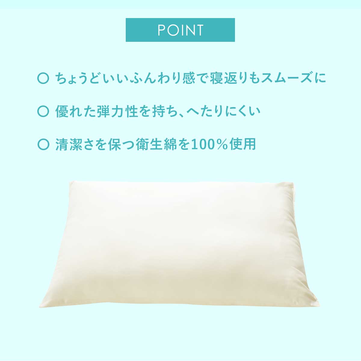 吸汗速乾まくら|丸洗いOK|抗菌防臭|防ダニ