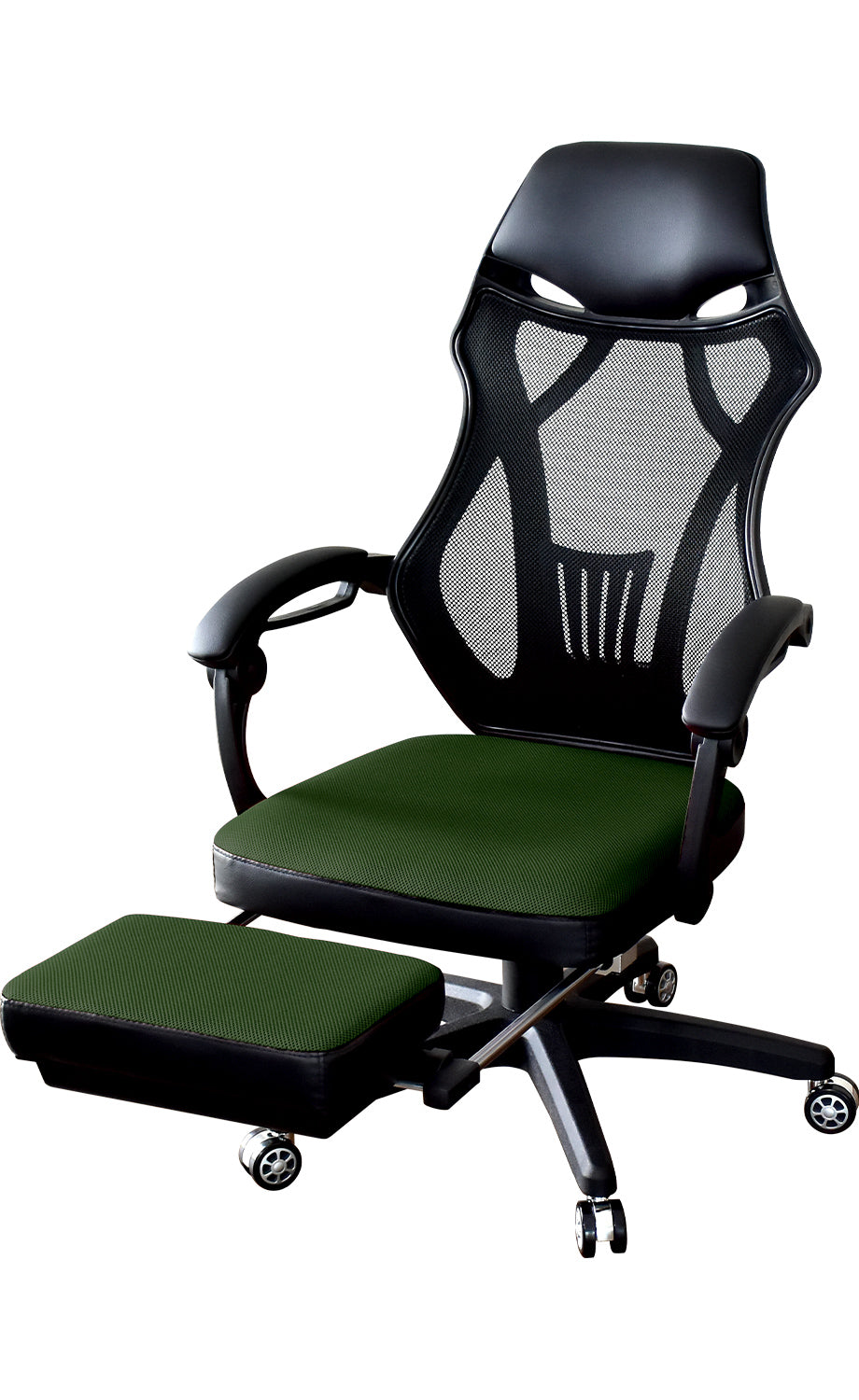 オフィスチェア パソコンチェア イス メッシュ フットレスト付き クロセット