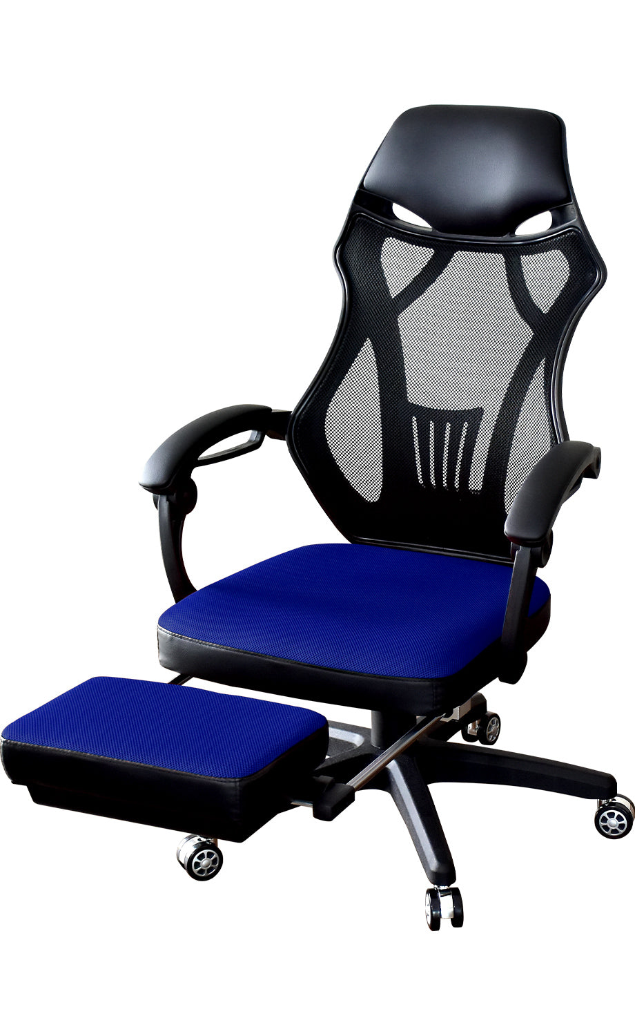 オフィスチェア パソコンチェア イス メッシュ フットレスト付き クロセット