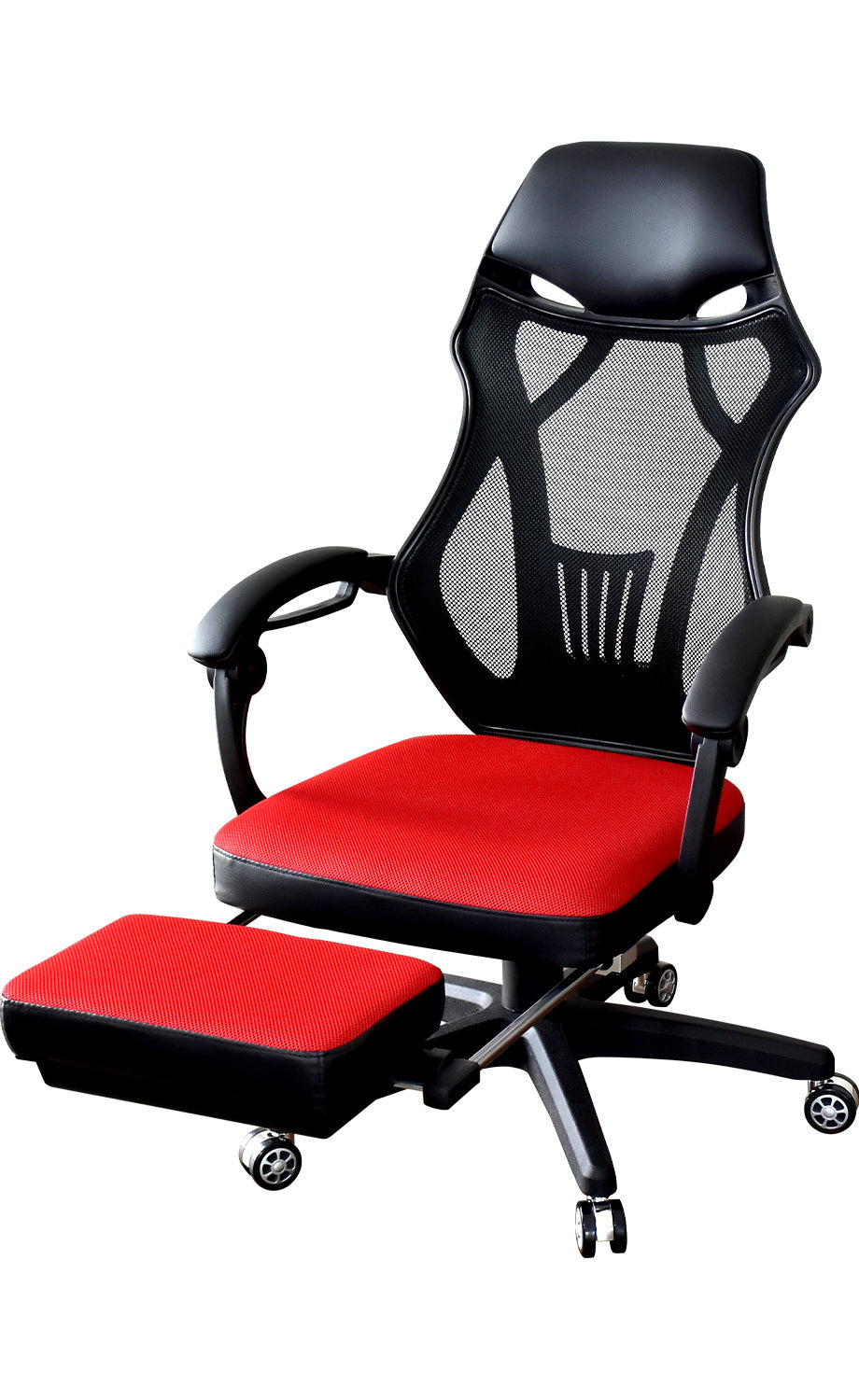 オフィスチェア パソコンチェア イス メッシュ フットレスト付き クロセット