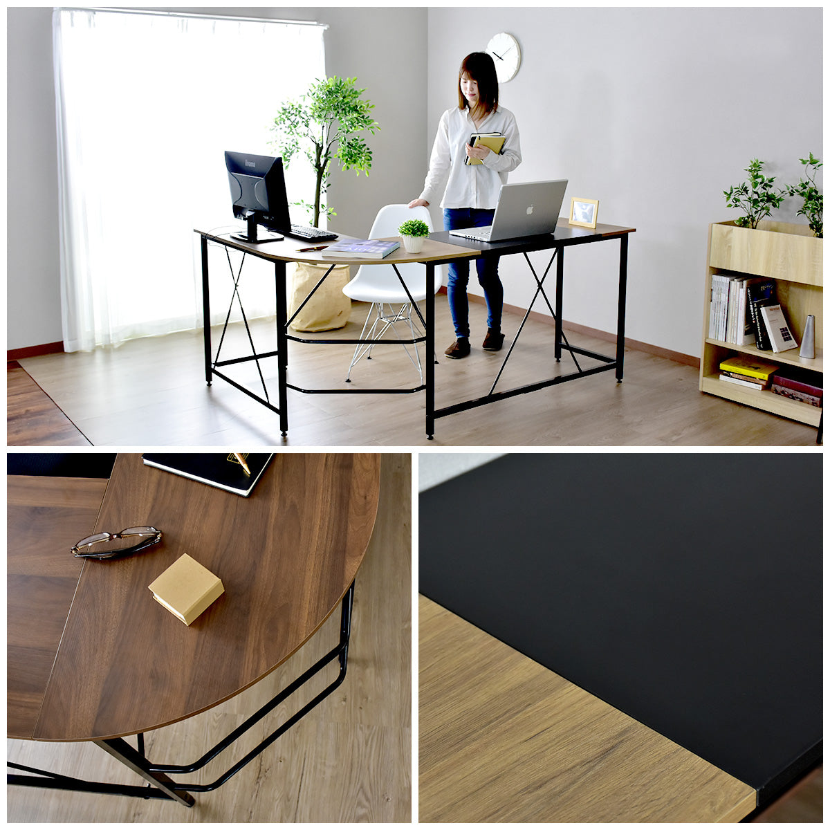 【幅168】コーナーデスク  キアラ