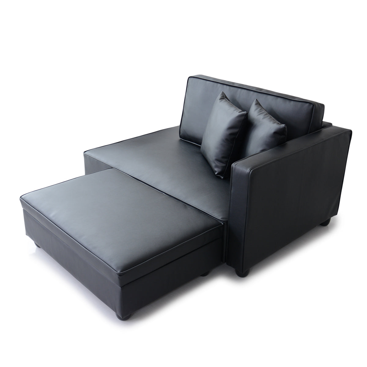 ソファー 2人掛け カウチ ローソファー 収納 オットマン スツール レザー調 sofa ソファ ダイナ