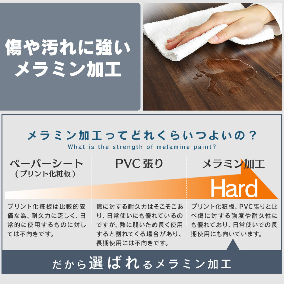 木製デスクワゴン フリーク