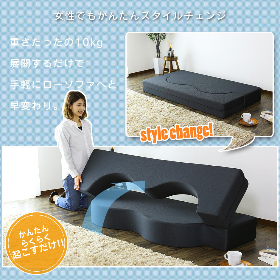 ウレタンソファー 2人掛け 2人用ソファ ソファ ローソファー ソファーベッド フロイデ 2P
